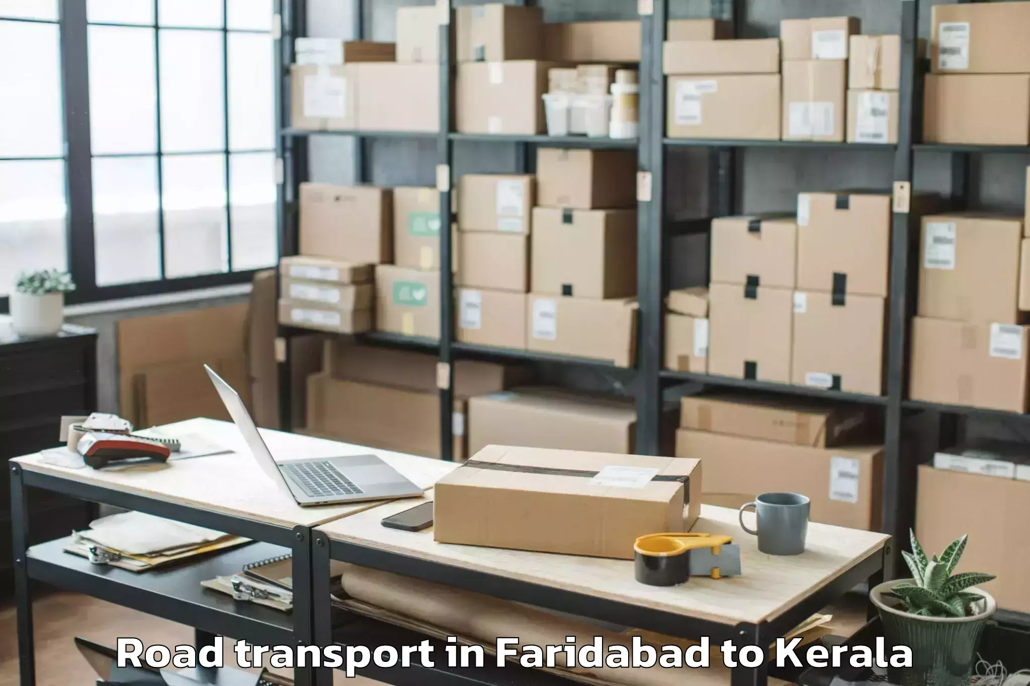 Easy Faridabad to Ottappalam Road Transport Booking